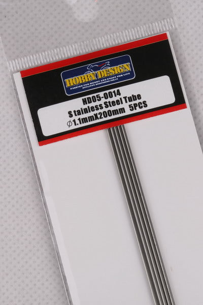 ホビーデザイン HD05-0014 ステンレススチールチューブ 1.1mm*200mm