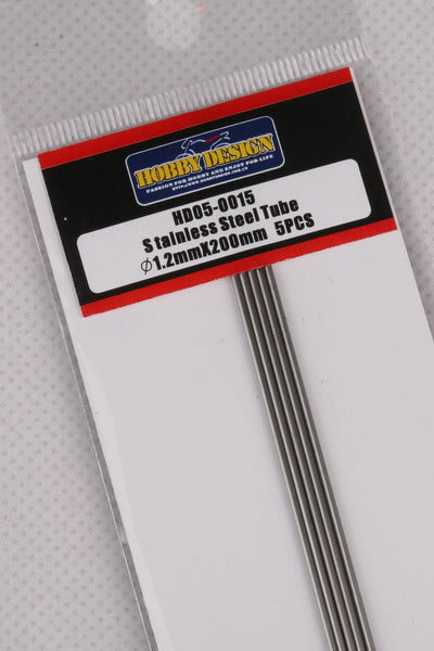ホビーデザイン HD05-0015 ステンレススチールチューブ 1.2mm*200mm