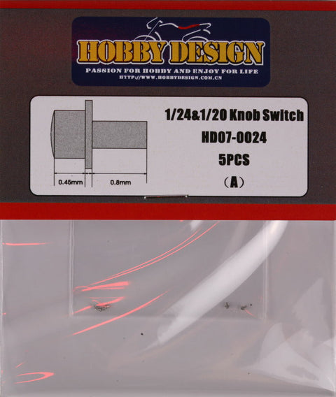 ホビーデザイン HD07-0024 1/24&1/20 ノブスイッチ(A)