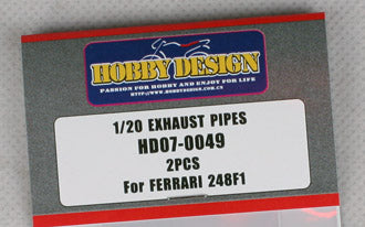 ホビーデザイン HD07-0049 1/20 フェラーリ 248F1用エキゾーストパイプ