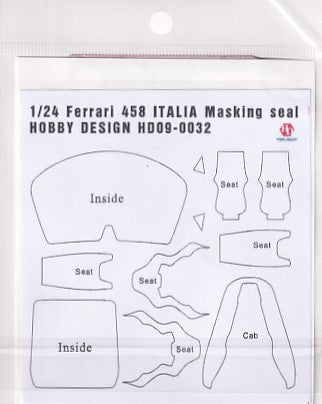ホビーデザイン HD09-0032 1/24 フェラーリ 458 イタリア マスキングシール