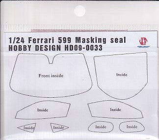 ホビーデザイン HD09-0033 1/24 フェラーリ 599 マスキングシール