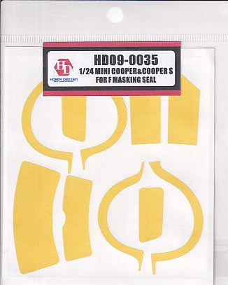 ホビーデザイン HD09-0035 1/24 ミニクーパー・クーパー S(フジミ用) マスキングシール