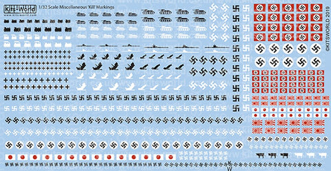 キッツワールド 1/32 KW132141 ‘キル’マーキング集