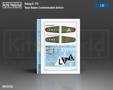 キッツワールド KW132165 1/32 B-17G ‘テキサス レイダース‘ 44-83872 空軍 2020 記念カラーリング