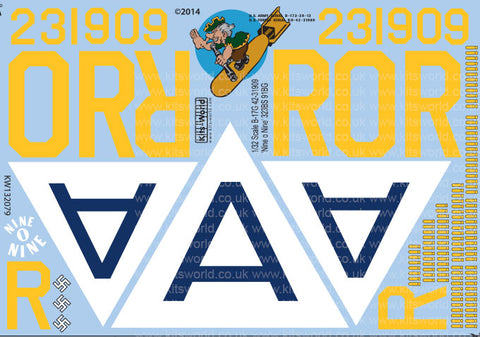 キッツワールド KW132079 1/32 アメリカ陸軍航空軍 B-17G フライングフォートレス 第91爆撃航空群 第323爆撃飛行隊 `Nine O Nine`