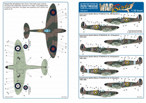 キッツワールド KW132101 1/32 KW132101 Supermarine Spitfire Mk.IIa BBMF Part One Supermarine Spitfire Mk.Iia・・・