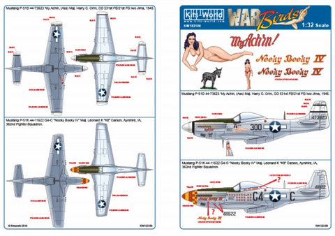 キッツワールド KW132109 1/32 P-51D 44-73623 ‘My Achin, (Ass) Maj. Harry C. Crim, CO 531st FS/21st FG Iwo Ji・・・