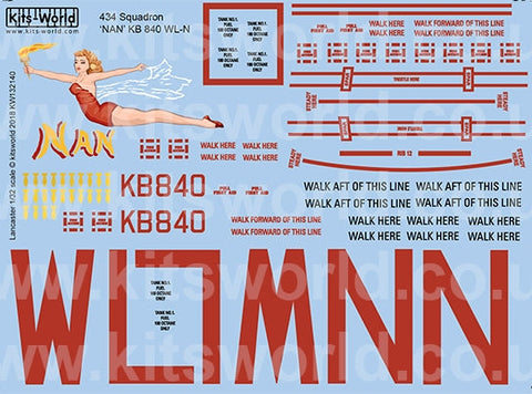 キッツワールド KW132140 1/32 WWII イギリス軍 アブロ ランカスター `Nan`