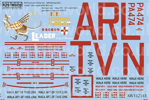 キッツワールド KW132143 1/32 イギリス軍 アブロ ランカスター バトル・オブ・ブリテン メモリアルフライト