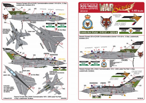 キッツワールド KW148146 1/48 イギリス空軍 トーネード第12飛行隊 創設90周年/99周年記念マーキング
