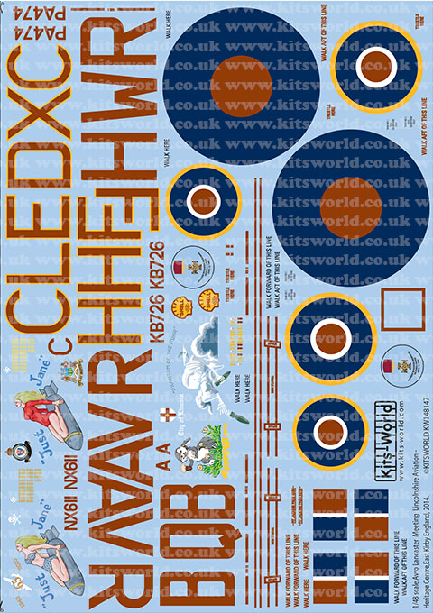 キッツワールド KW148147 1/48 イギリス空軍 アブロランカスター 2014ミーティング イースト・カークビー