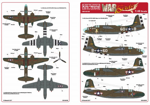 キッツワールド KW148166 1/48 アメリカ陸軍 A-20G ハボック ノーズアート機