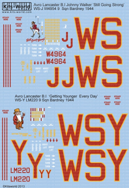 キッツワールド KW172094 1/72 アブロ ランカスター B.I `Still Going Strong`, `Getting Younger Every Day`