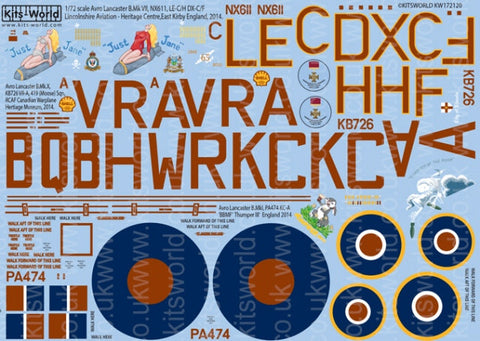 キッツワールド KW172120 1/72 アブロランカスター 2014ミーティング