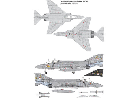キッツワールド KW172216 1/72 マクドネル・ダグラス F.3/F-4J ファントム RAF 1982-1991