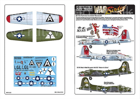 キッツワールド KW172223 1/72 B-17 アックアック アンド リターントゥグローリー