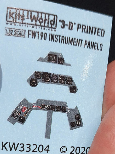 キッツワールド KW33204 1/32 計器盤 FW190 ハセガワ用