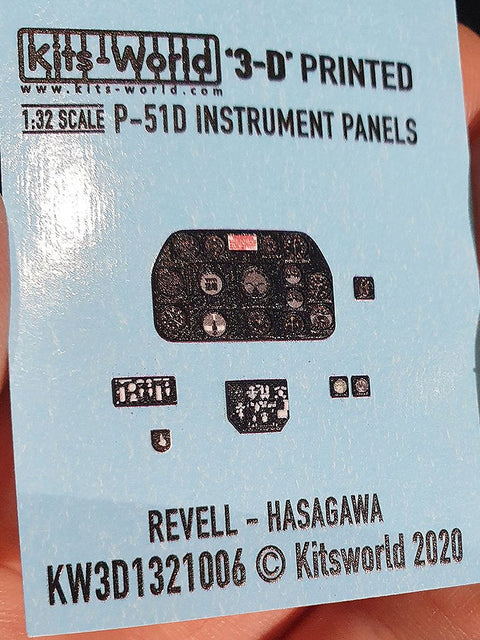 キッツワールド KW3D1321006 1/32スケール 3D 計器盤 P-51D (レベル・ハセガワ用)
