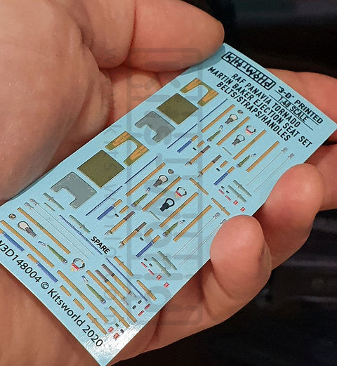 キッツワールド KW3D148004 1/48 スケール フルカラー3D WWII シートベルトデカール. イギリス空軍 パナヴィアトーネード 'MB' ・・・