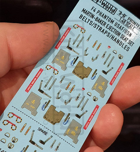 キッツワールド KW3D148006 1/48 スケール フルカラー3D WWII シートベルトデカール. マクドネル・ダグラス F4 ファントム II・・・
