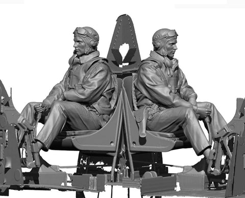 レジェンド LF2405 1/24 WWII アメリカ海軍パイロット I (2 ヘッド)