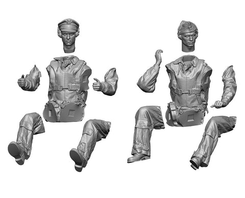 レジェンド LF3219 1/32 WWII アメリカ 爆撃機パイロット & 副操縦士 セット