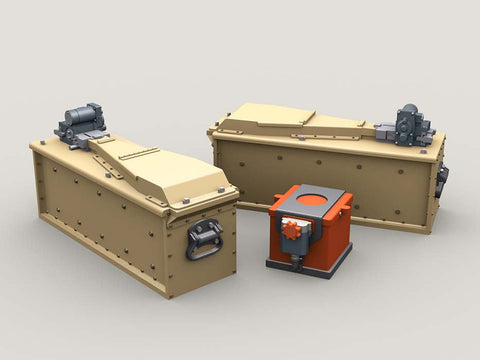 レジェンド LF3D060 1/35 M134 小銃 3,000 ラウンド 3-Bay 弾薬箱 セット