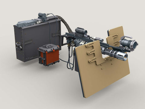 レジェンド LF3D069 1/35 M134D on SAG シールド マウント w/ 4,000rd 弾薬箱