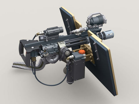 レジェンド LF3D069 1/35 M134D on SAG シールド マウント w/ 4,000rd 弾薬箱