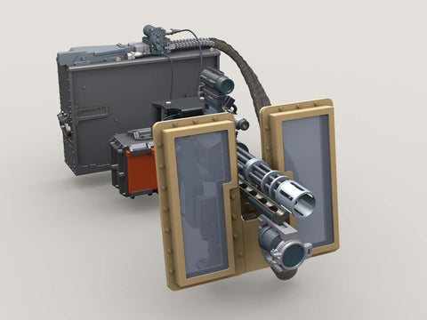 レジェンド LF3D070 1/35 M134D ミニガン 透明シールド (ショート) マウント