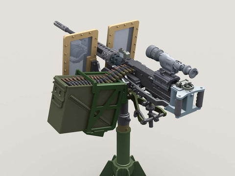 レジェンド LF3D071 1/35 M2重機関銃 汎用ペデスタル マウント・ガンシールド