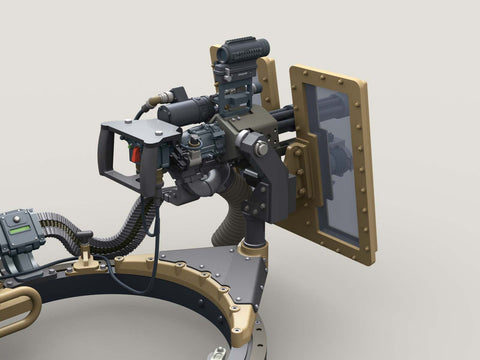 レジェンド LF3D074 1/35 M134D ミニガン, MMC システム, 透明シールド