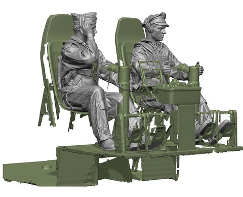 レジェンド LF4810 1/48 WWII アメリカ 爆撃機パイロット・副操縦士セット