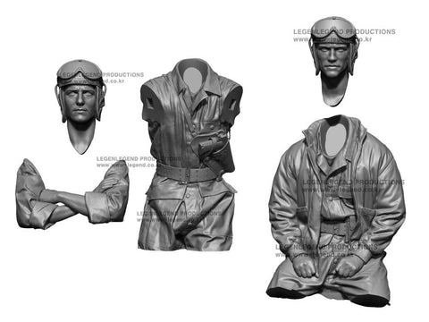 レジェンド 1/48 LF4829 アメリカ 戦車操縦手と機銃手