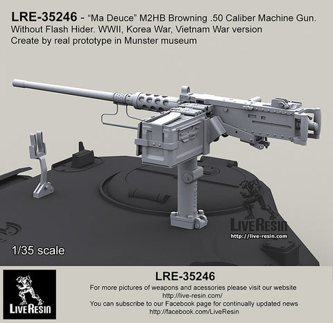Live Resin LRE35246 1/35 M2HB Browning .50 Caliber Machine Gun TANK version WWII - Korean War - ・・・