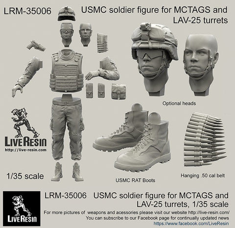 ライブレジン LRM-35006 1/35 現用アメリカ海兵隊 MCTAGS/LAV-25砲塔