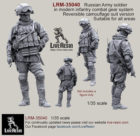 ライブレジン LRM35040 1/35 現用 ロシア陸軍歩兵 コンバットギアシステムセット2 リバーシブルカモフラージュバージョン