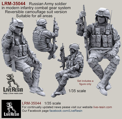 ライブレジン LRM35044 1/35 現用 ロシア陸軍歩兵 コンバットギアシステムセット6 リバーシブルカモフラージュバージョン