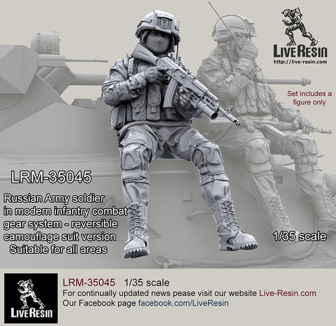 ライブレジン LRM35045 1/35 現用 ロシア陸軍歩兵 コンバットギアシステムセット7 リバーシブルカモフラージュバージョン