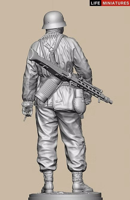 ライフミニチュア LM-35006 1/35 WWII ポトー迎撃戦 ハンセン戦闘団のMG42機銃手 バルジの戦い1944年