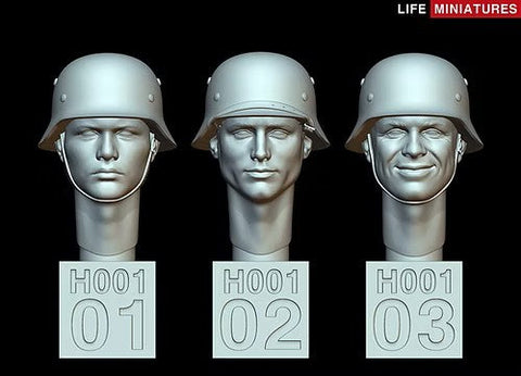 ライフミニチュア LM-35H001 1/35 WWII ドイツ軍 ヘッドセット No.1