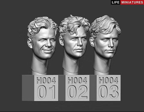 ライフミニチュア LM-35H004 1/35 ベア ヘッズ(無帽)セット No.1