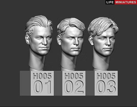 ライフミニチュア LM-35H005 1/35 ベア ヘッズ(無帽)セット No.2