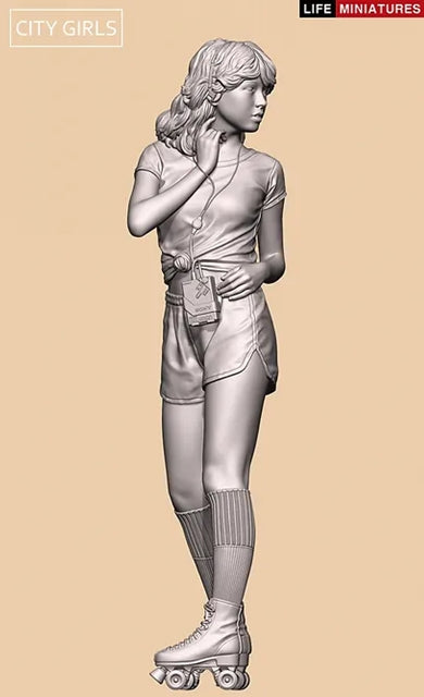ライフミニチュア LM-CG002 1/24 シティガールズ アリカ 1980年代 ローラースケートの少女