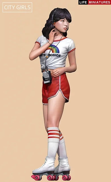 ライフミニチュア LM-CG002 1/24 シティガールズ アリカ 1980年代 ローラースケートの少女