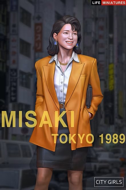 ライフミニチュア LM-CG12001 1/12 シティガールズ No.1 - 美咲 東京 1989