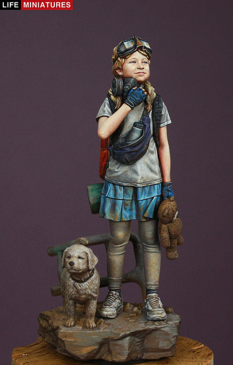 ライフミニチュア LM-FU12001 1/12 深呼吸?パンデミック後の子供