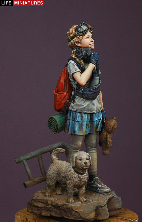 ライフミニチュア LM-FU12001 1/12 深呼吸?パンデミック後の子供