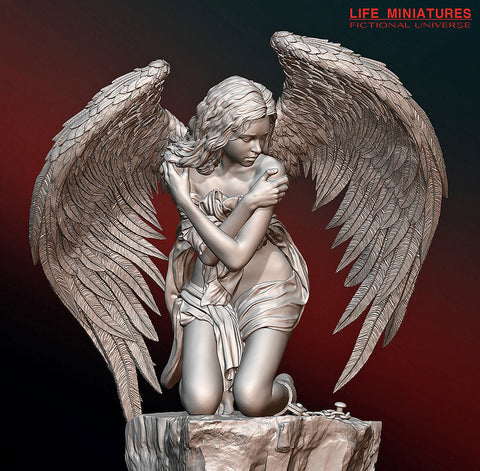 ライフミニチュア LM-FU12002 1/12 打ちひしがれる天使(150mm)